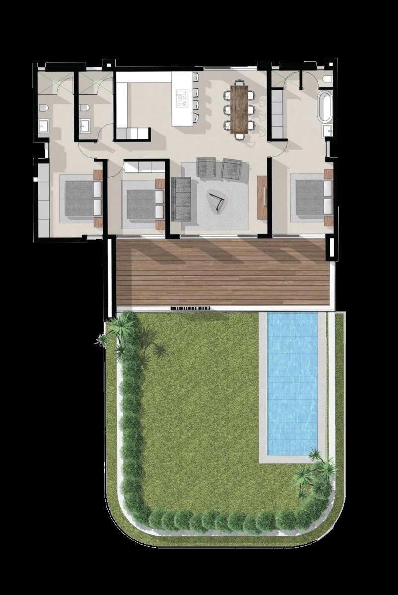 appartement 4 pièces en vente sur Pointe aux Canonniers Pointe aux Canonniers Appartement 4 pièces 188.93 m² Vente